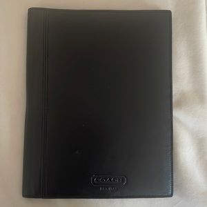 Coach leather folder